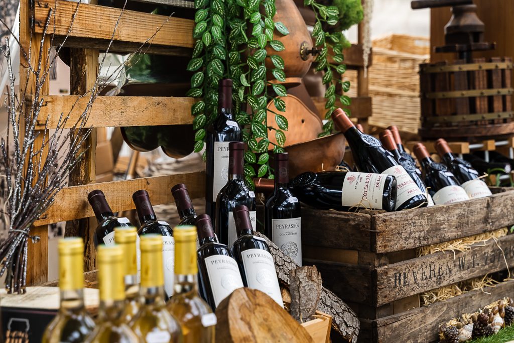 boisson, vins vendu au jardin des saveurs